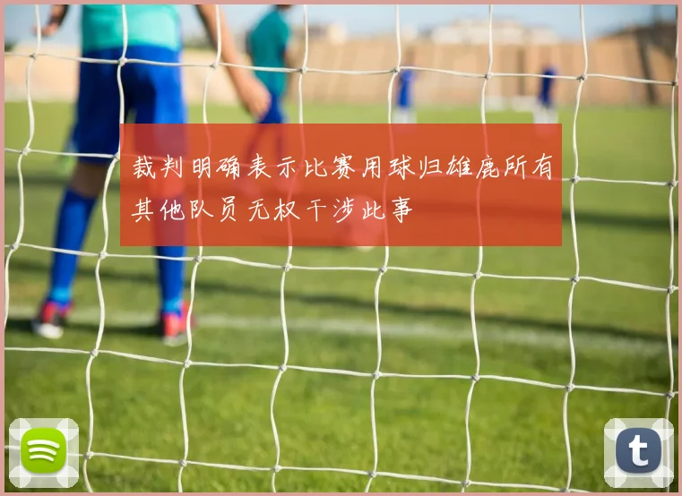 裁判明确表示比赛用球归雄鹿所有其他队员无权干涉此事